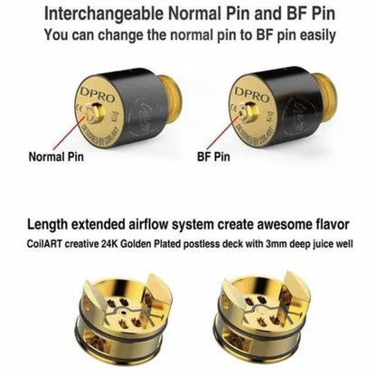 CoilArt DPRO RDA | BF Dual Coil 24mm RDA | bearsvapes.co.uk