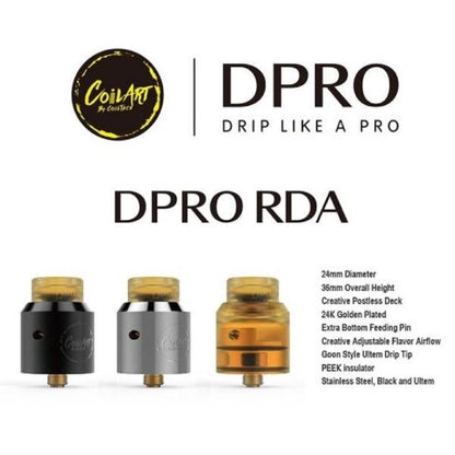 CoilArt DPRO RDA | BF Dual Coil 24mm RDA | bearsvapes.co.uk
