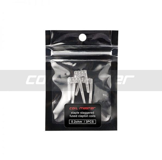 Coil Master Staple Staggered Fused Clapton Coils | bearsvapes.co.uk