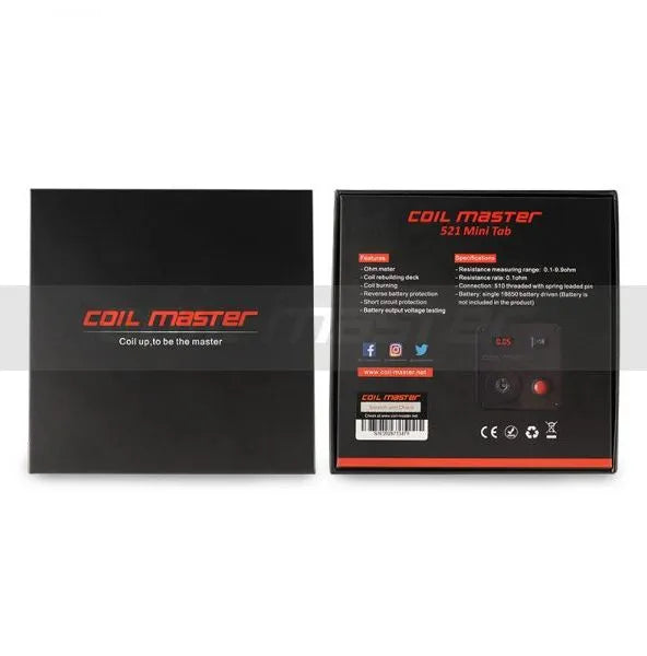 Coil Master Mini Tab 521 With Free 18650 Battery | bearsvapes.co.uk