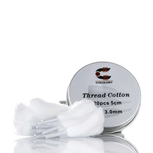 Coilology Cotton Threads | Agleted 2.5 or 3mm 20pk | bearsvapes.co.uk