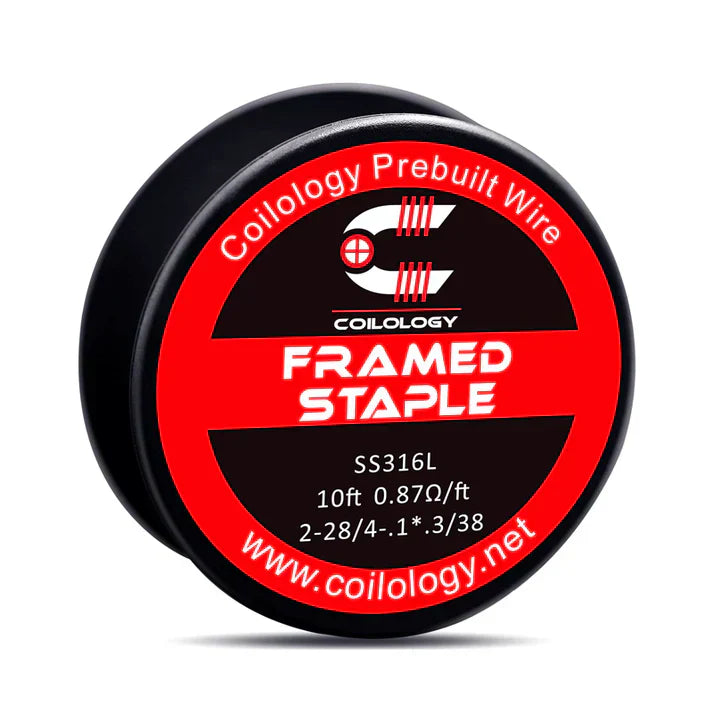 Coilology Framed Staple Wire | Ni80 or SS 10ft Reel | bearsvapes.co.uk