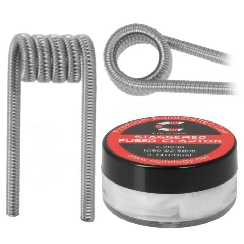 Coilology Staggered Fused Clapton Handmade Coils 2pk| bearsvapes.co.uk