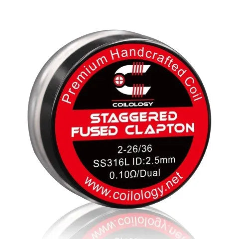 Coilology Staggered Fused Clapton Handmade Coils 2pk| bearsvapes.co.uk