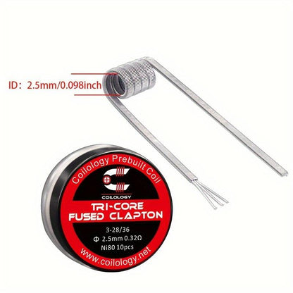 Coilology Multistrand Fused Clapton Coils 10 Pack | bearsvapes.co.uk