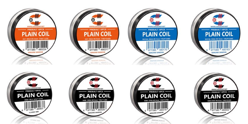 Coilology Plain Sandvik MTL Coils 8 Varieties | bearsvapes.co.uk