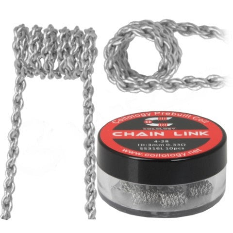 Coilology Pre-made ChainLink Coils 10 Pack | £3.95 | bearsvapes.co.uk