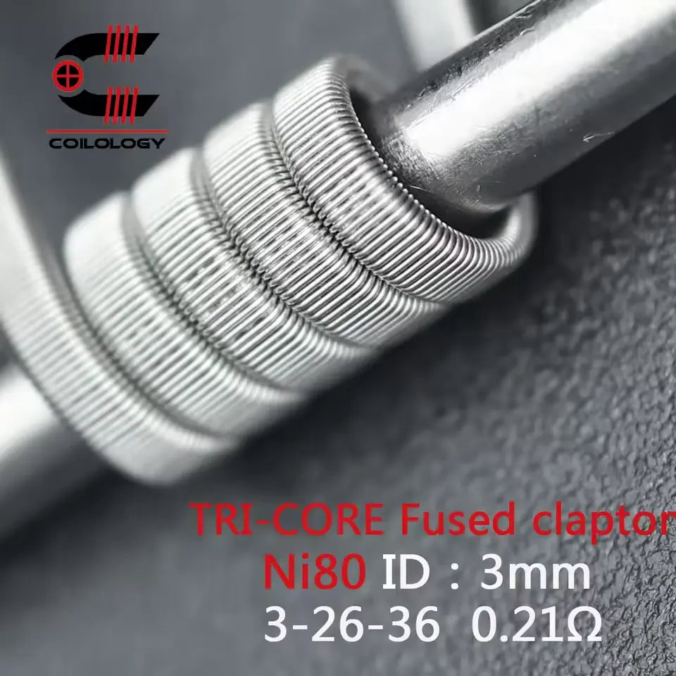 Coilology Tri-Core Fused Clapton Coils 10 Pack  | bearsvapes.co.uk