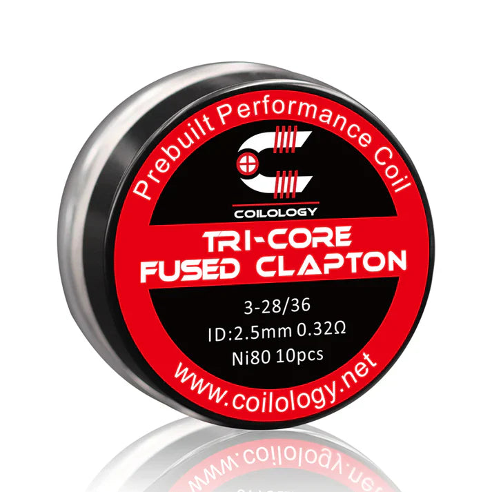 Coilology Tri-Core Fused Clapton Coils 10 Pack  | bearsvapes.co.uk