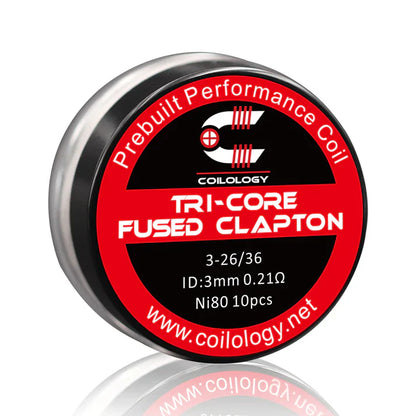 Coilology Tri-Core Fused Clapton Coils 10 Pack  | bearsvapes.co.uk