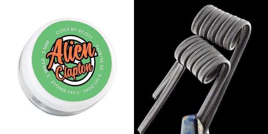 Coils By Scott Alien Claptons | UK Handmade Coils | bearsvapes.co.uk