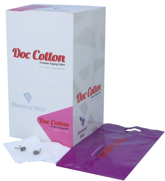 Fused Clapton Diamond Mist Doc Cotton Pack | bearsvapes.co.uk
