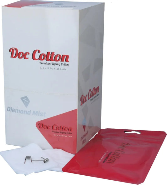 Diamond Mist Flat Coils 0.3ohm Doc Cotton Pack | bearsvapes.co.uk