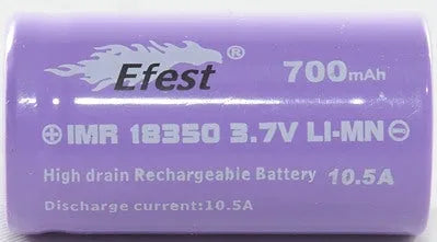 Efest IMR18350 700mAh 3.7V 10.5A 16.5A Battery | bearsvapes.co.uk