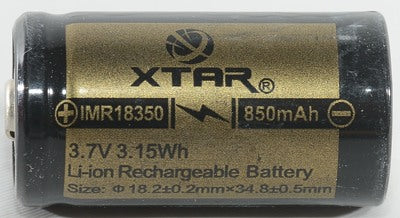 Xtar IMR 18350 Battery 850mAh 4.25A  | bearsvapes.co.uk