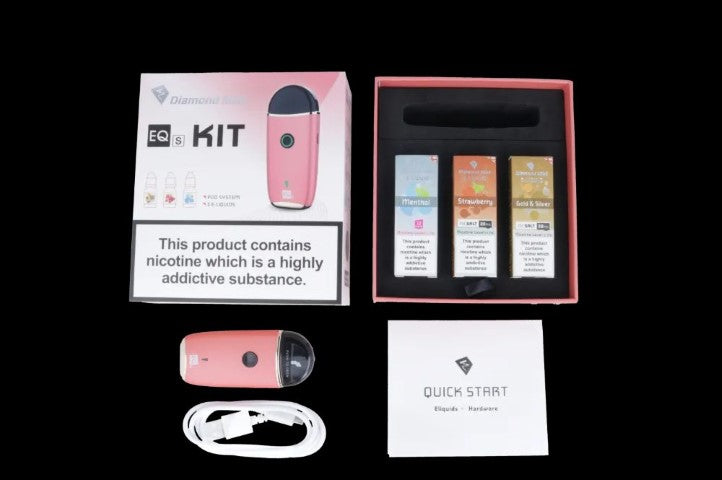 Diamond Mist EQs Vape Kit Bundle | Kit & 3 e-liquid | bearsvapes.co.uk