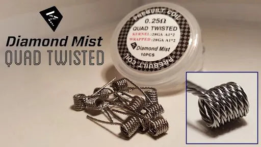 Diamond Mist Pre-made Coils | 10 Pack | FROM £4.95 | bearsvapes.co.uk