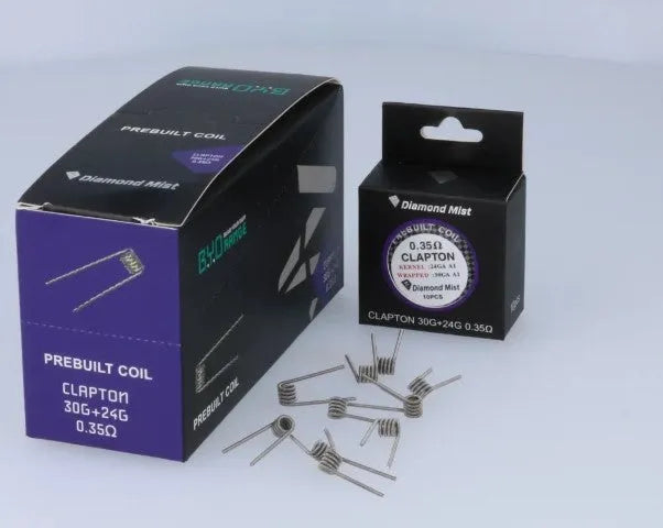 Diamond Mist Pre Made Clapton Coils | 10 Pack | bearsvapes.co.uk