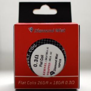 Diamond Mist Pre Made Flat Coils | 10 Pack | bearsvapes.co.uk