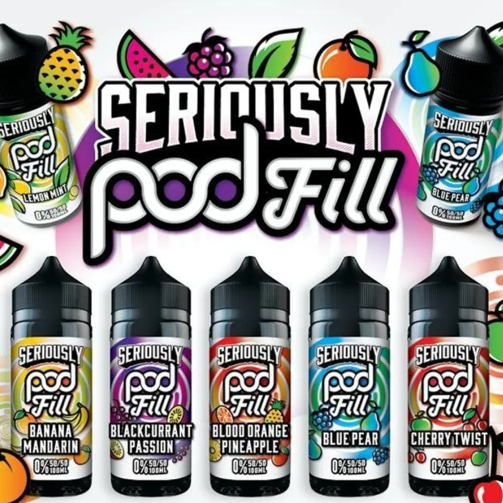 Doozy Seriously Pod Fills 100ml 50:50 Shortfills | bearsvapes.co.uk