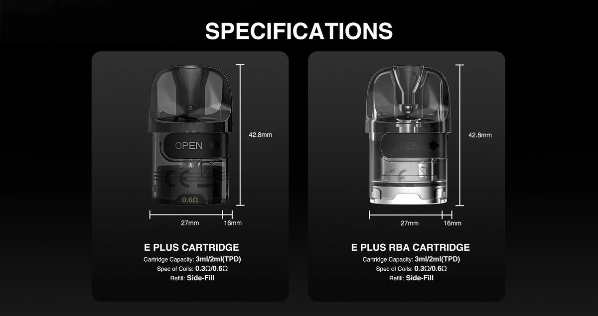 A Plus Rba Lost Vape E-Plus RBA Cartridge | Single Coil Deck | bearsvapes.co.uk ...