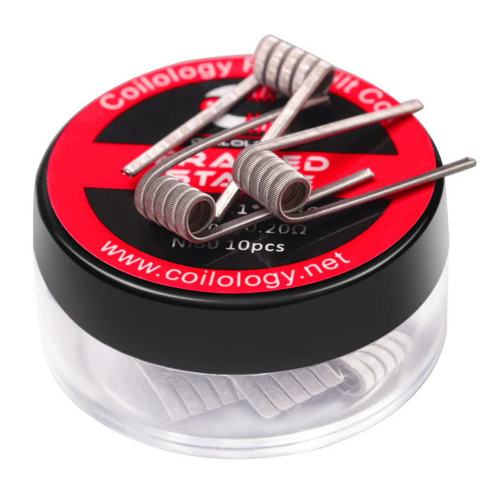 Coilology Framed Staple Coils 10 Pack | Ni80 or SS | bearsvapes.co.uk