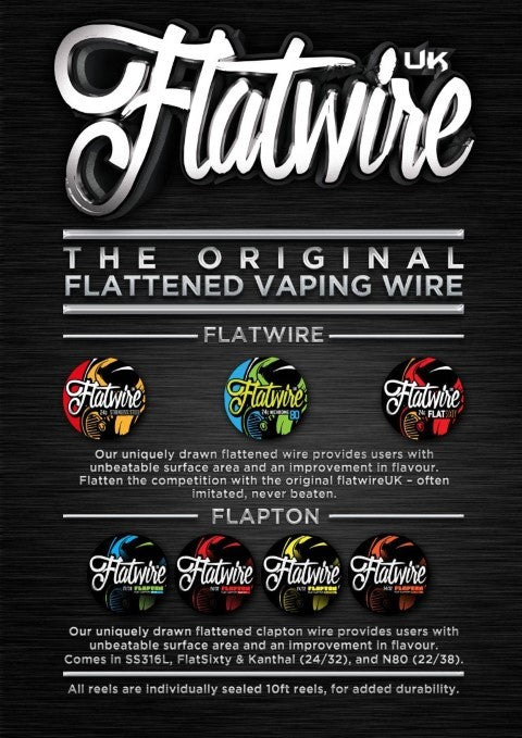 Flatwire UK Flapton | NOW ONLY £7.95 | Flat Clapton | bearsvapes.co.uk