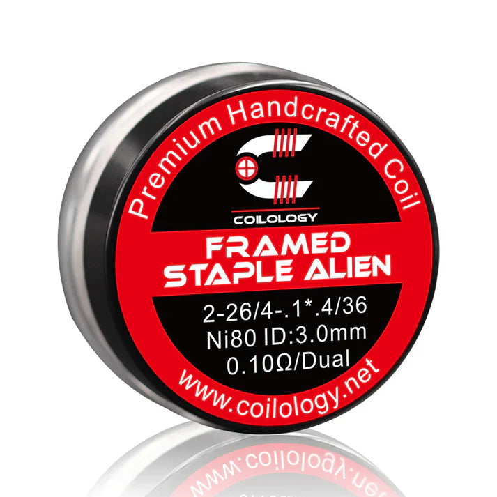 Coilology Framed Staple Alien Handmade Coils 10 Pak | bearsvapes.co.uk