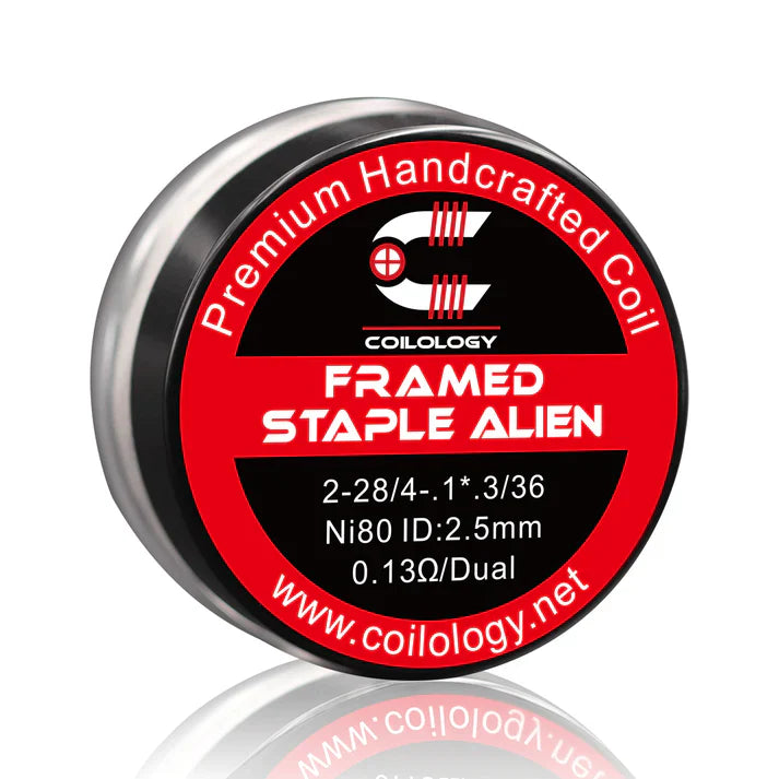 Coilology Framed Staple Alien Handmade Coils 10 Pak | bearsvapes.co.uk