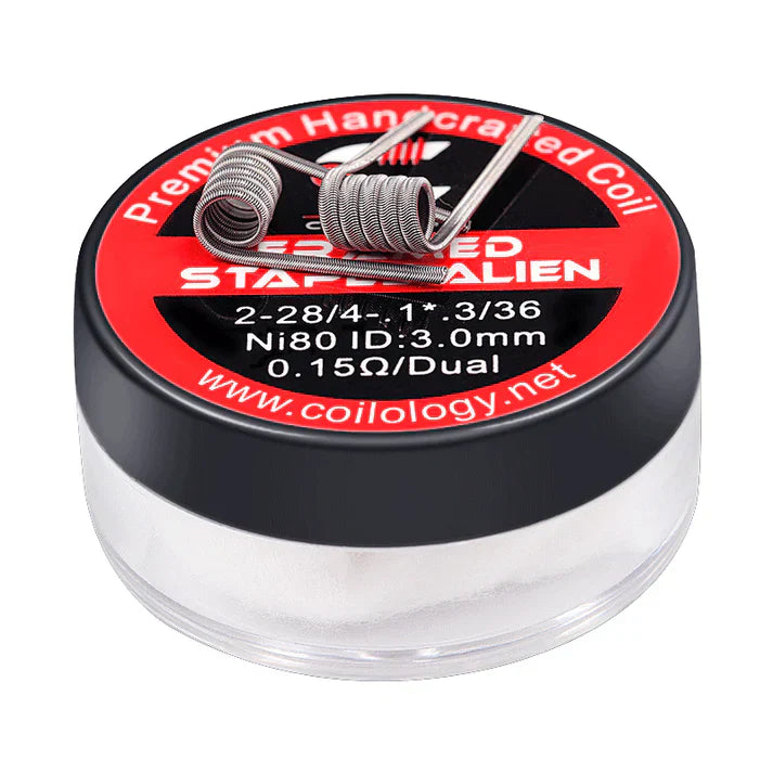 Coilology Framed Staple Alien Handmade Coils 10 Pak | bearsvapes.co.uk