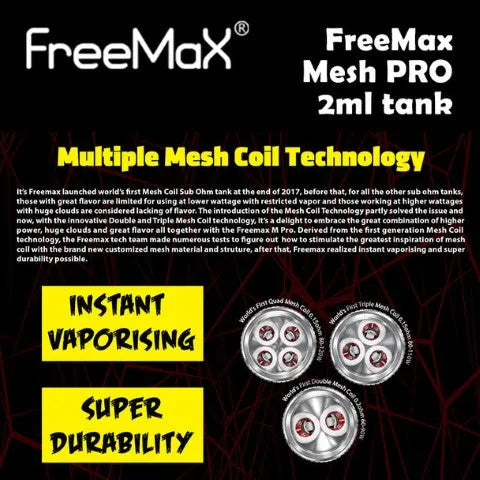 Freemax Mesh Pro Sub Ohm Tank | NOW ONLY £19.95 | bearsvapes.co.uk