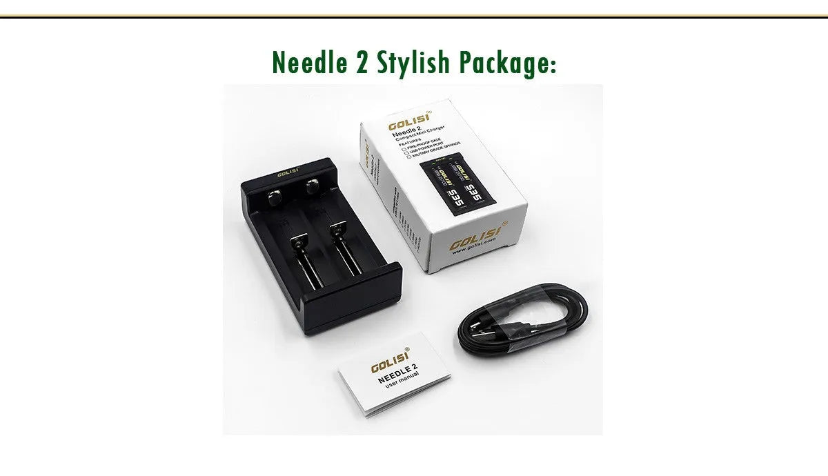 Golisi Needle 2 Smart USB Battery Charger  | bearsvapes.co.uk