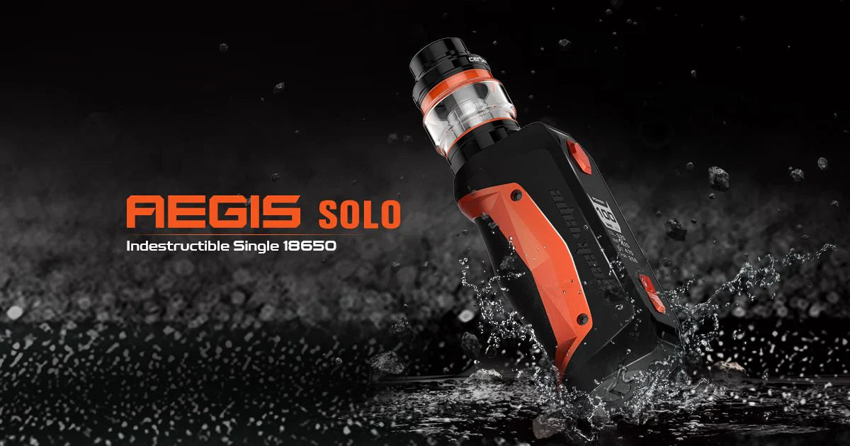 GeekVape Aegis Solo Vape Kit | Includes FREE 18650 | bearsvapes.co.uk