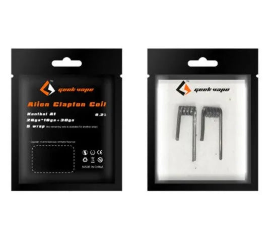 Geekvape Alien Clapton Coils 2 Pack & Cotton £3.45 | bearsvapes.co.uk