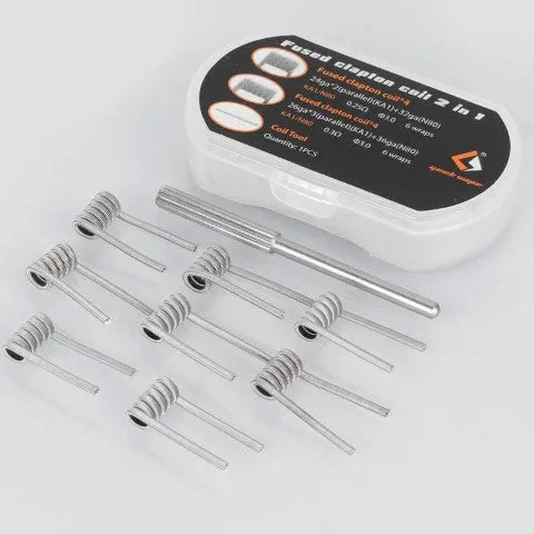 Geekvape Fused Clapton Coils 2 in 1 Kit 8 Coils | bearsvapes.co.uk