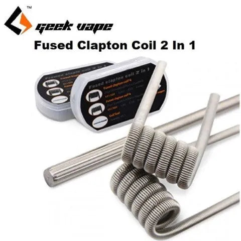 Geekvape Fused Clapton Coils 2 in 1 Kit 8 Coils | bearsvapes.co.uk