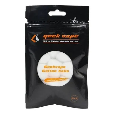 Geekvape Organic Cotton Balls 8 Pack | ONLY £2.45 | bearsvapes.co.uk