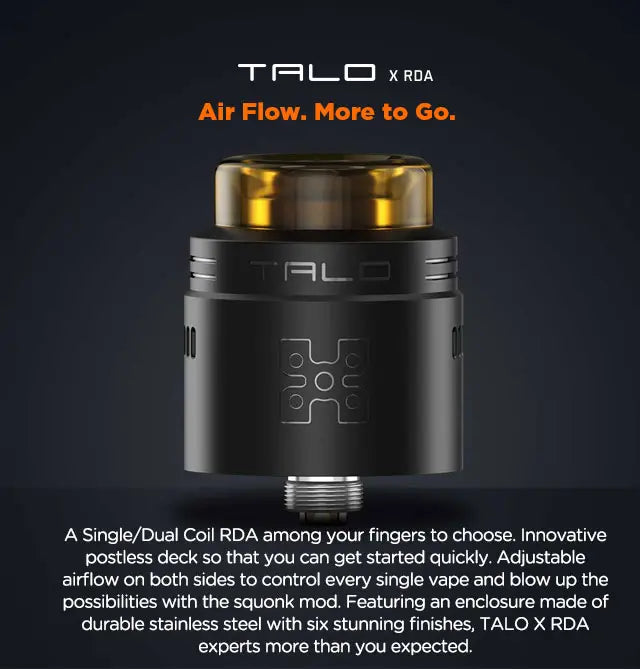 Geekvape Talo X RDA | 24mm Single/ Dual Coil BF RDA | bearsvapes.co.uk - Bear's Vapes Geekvape Talo X RDA | 24mm Single/ Dual Coil BF RDA | bearsvapes.co.uk - Bear's Vapes