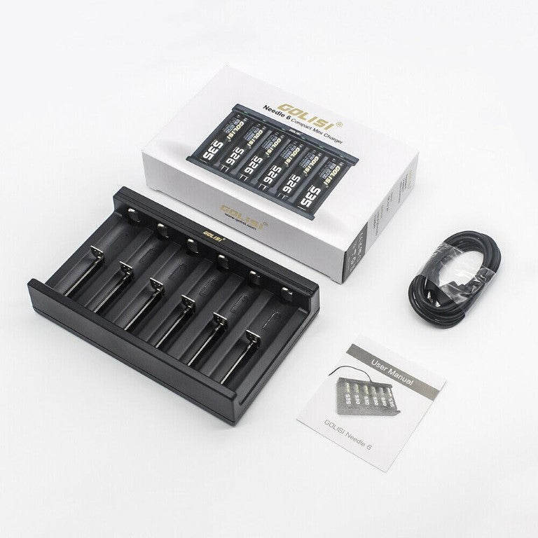 Golisi Needle 6 Smart USB Battery Charger | bearsvapes.co.uk