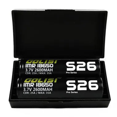 Golisi S26 18650 2600mAh 35A Battery | TWIN PACK | bearsvapes.co.uk