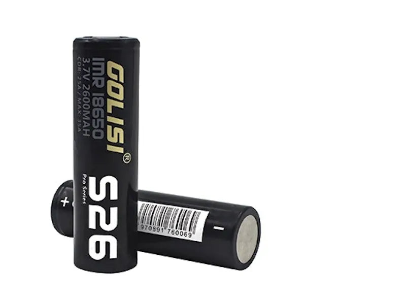 Golisi S26 18650 2600mAh 35A Battery | TWIN PACK | bearsvapes.co.uk