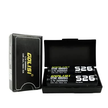 Golisi S26 18650 2600mAh 35A Battery | TWIN PACK | bearsvapes.co.uk