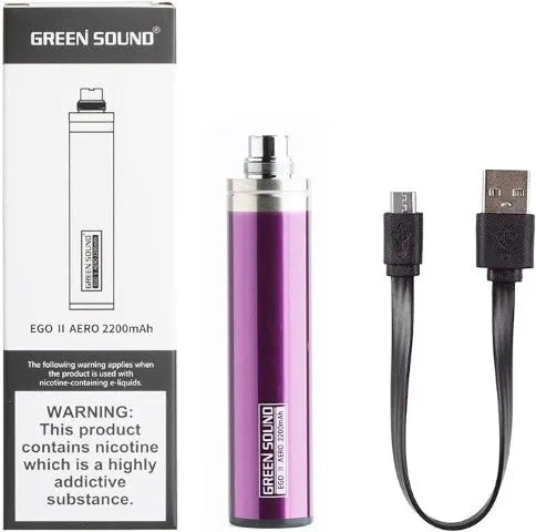 Green Sound eGo II Aero 2200mAh Battery Now 4.95 bearsvapes