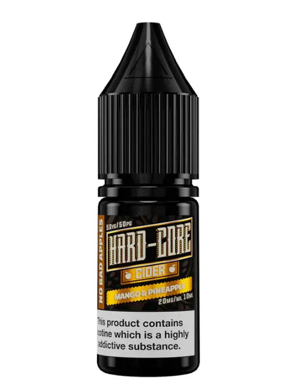 Hard-Core Cider vape juice bottle on a white background