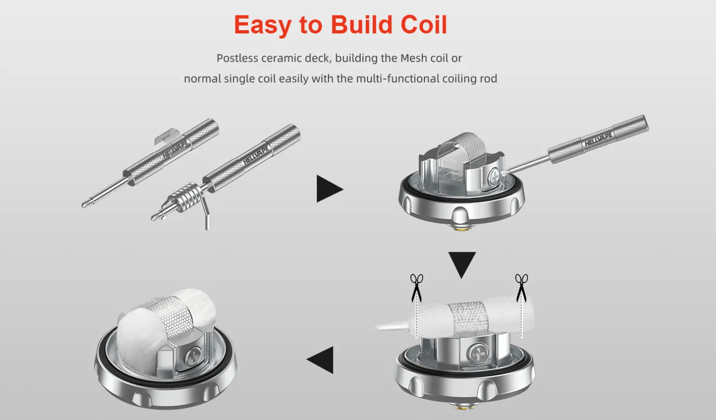 Hellvape Dead Rabbit M RTA Mesh Coils SS316L or KA1 | bearsvapes.co.uk