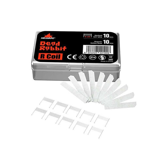 Hellvape Dead Rabbit R Coil Kit - 10 Coils & Cotton | bearsvapes.co.uk