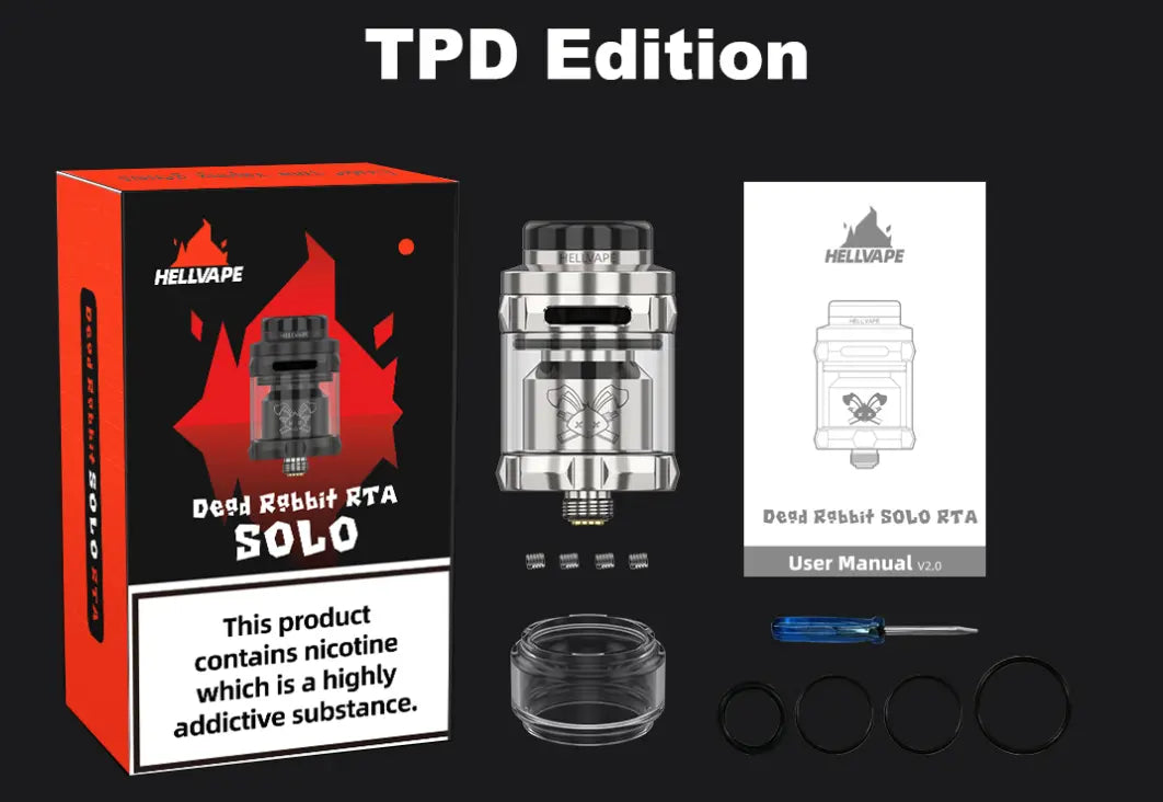 Hellvape Dead Rabbit Solo RTA | Post-less 24mm RTA  | bearsvapes.co.uk