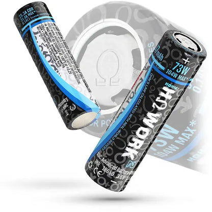 Hohm Tech WORK² 18650 2547mAh 24.7A Rechargeable Battery