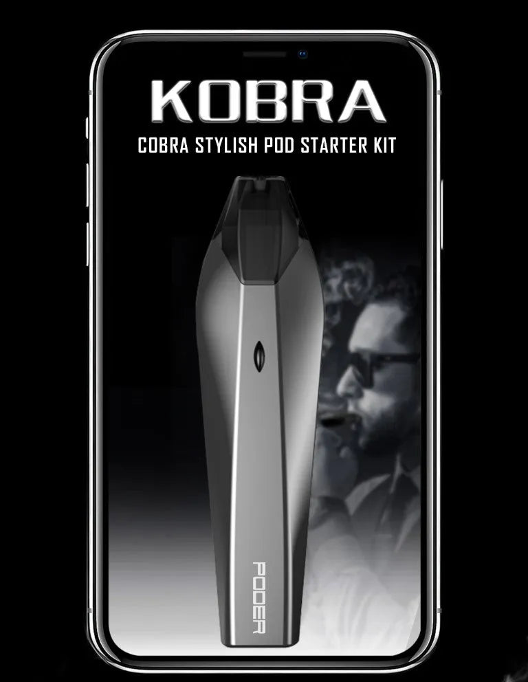 Hugo Vapour Kobra Pod Vape Kit 4 Extra Pods FREE | bearsvapes.co.uk