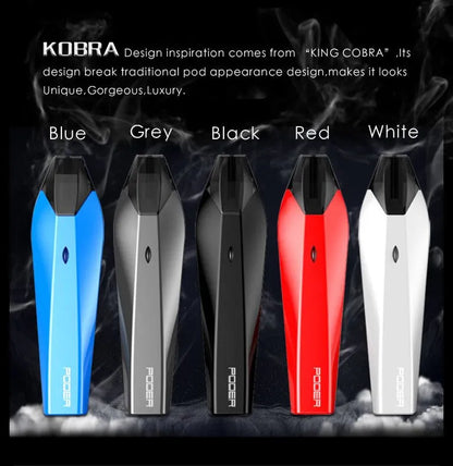 Hugo Vapour Kobra Pod Vape Kit 4 Extra Pods FREE | bearsvapes.co.uk